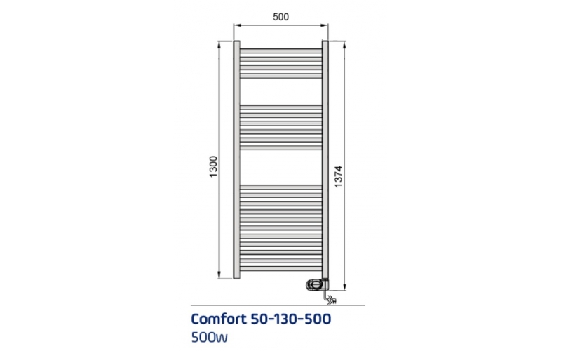 Elektrinis rankšluosčių džiovintuvas ADAX Comfort 50-130-500 White